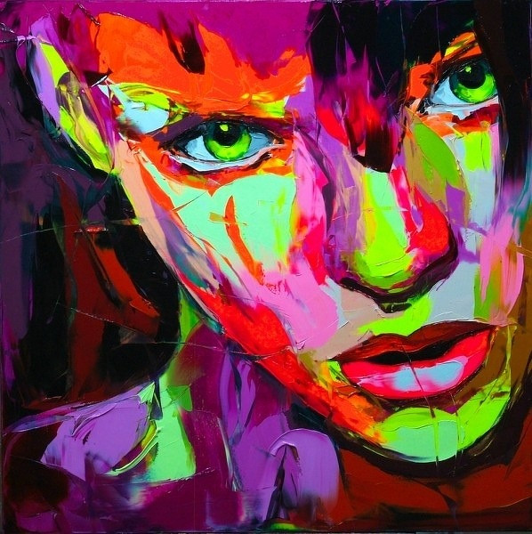 Francoise Nielly Portrait Palette Painting Expression Face017